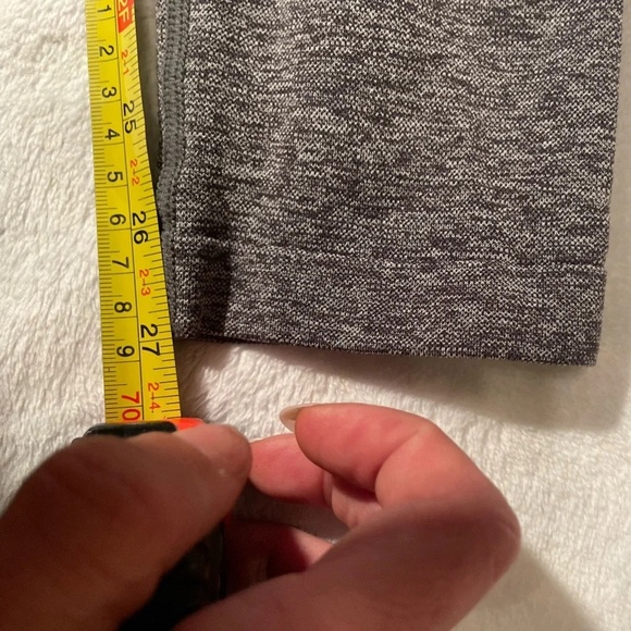 Gymshark Flex Leggings - Charcoal Marl/Dusky Teal size S - Picture 6 of 8